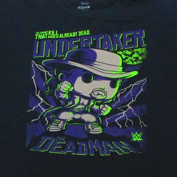 The Undertaker Funko Pop Style WWE The Dead Man T Shirt Size 2XL - Picture 2 of 4